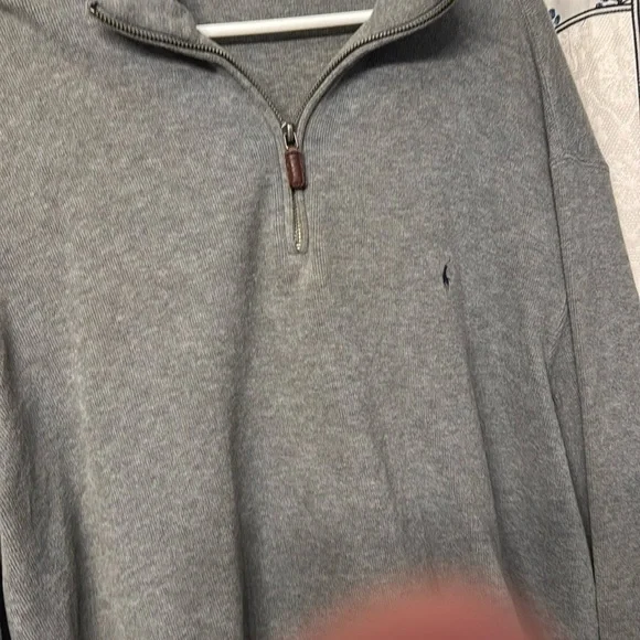 Ralph Lauren Gray Zip-Up Sweater